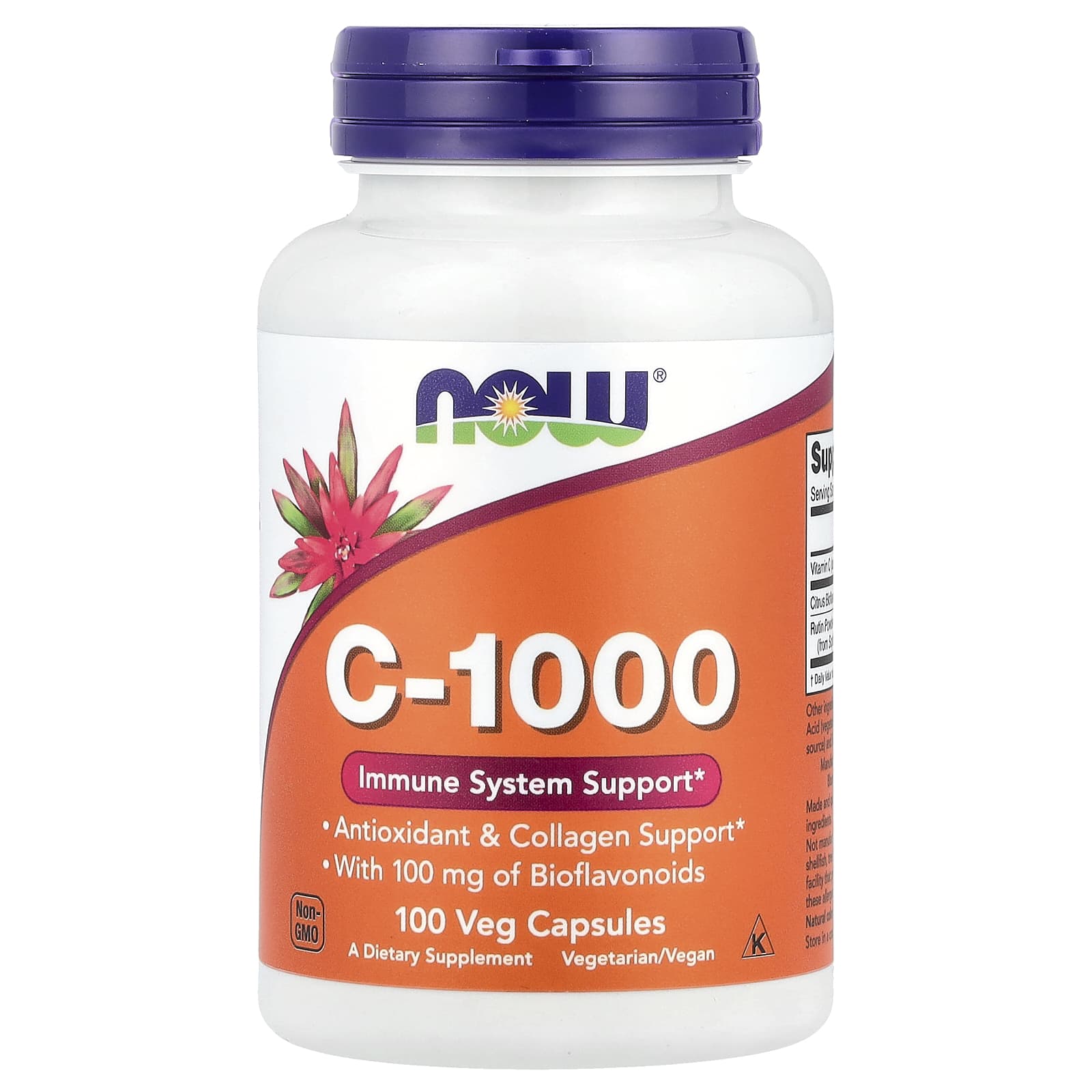 ویتامین C-1000 ناو فودز – ۱۰۰ عدد/ویتامین‌ها و مواد معدنی / ویتامین C / تقویت سیستم ایمنی و سلامت پوست