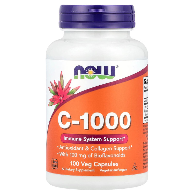 ویتامین C-1000 ناو فودز – ۱۰۰ عدد/ویتامینها و مواد معدنی / ویتامین C / تقویت سیستم ایمنی و سلامت پوست
