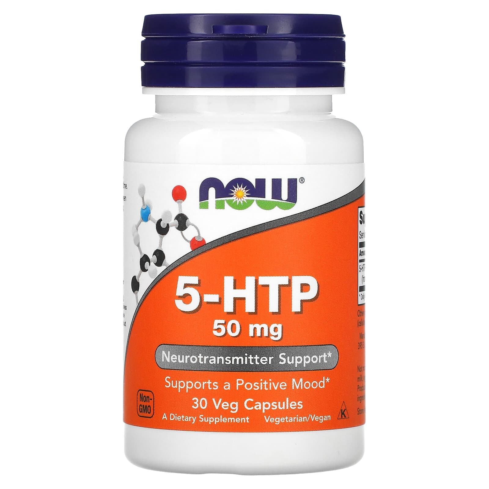 مکمل( 5-HTP ) 50میلی‌گرم ناو فودز – شادی، آرامش و خواب عمیق طبیعی (۳۰ عدد)