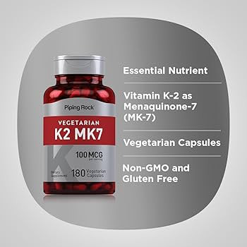 ویتامین K2 (MK-7) پایپینگ راک 100 میکروگرم