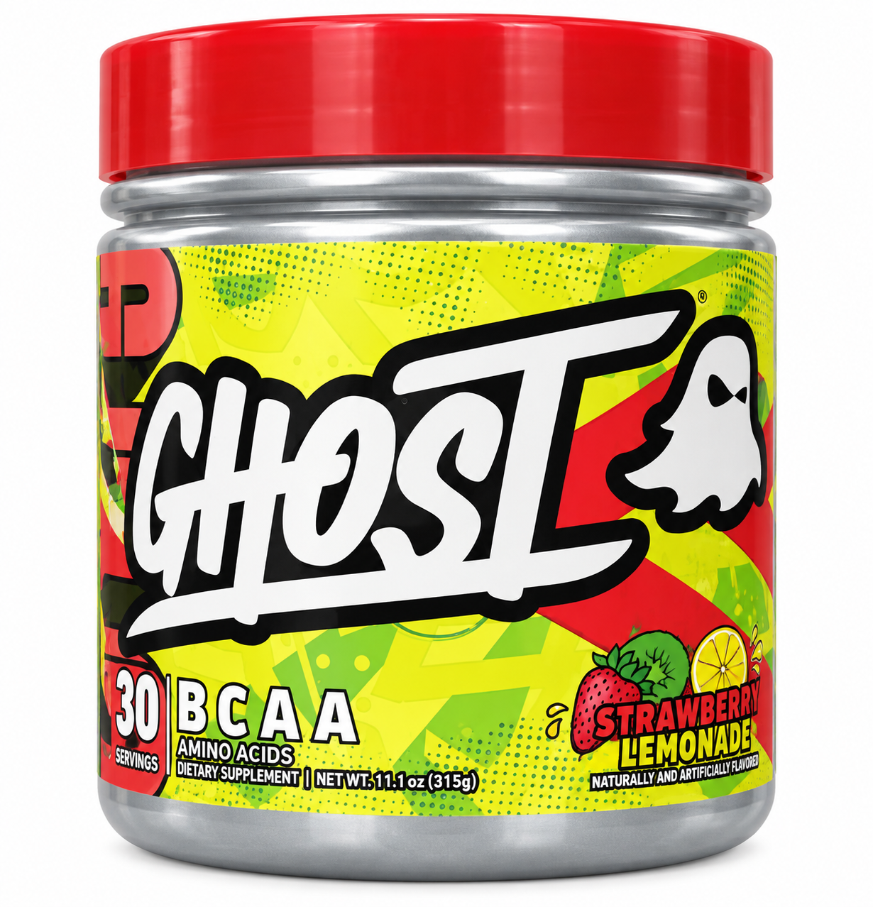پودر BCAA گوست طعم توت‌فرنگی لیموناد 30 سروینگ